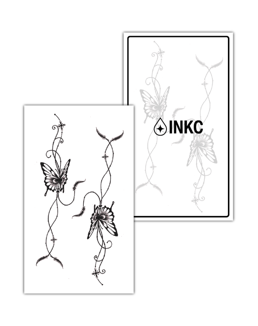 Vlinders tijdelijke tattoo van INKC