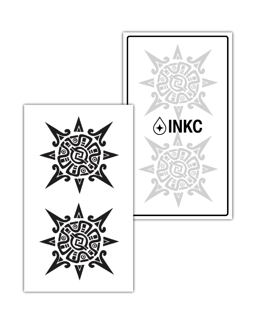 Zegel van de Zon tijdelijke tattoo van INKC