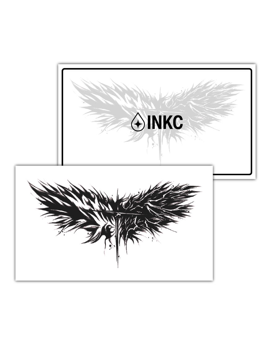 Kruis Vleugels tijdelijke tattoo van INKC