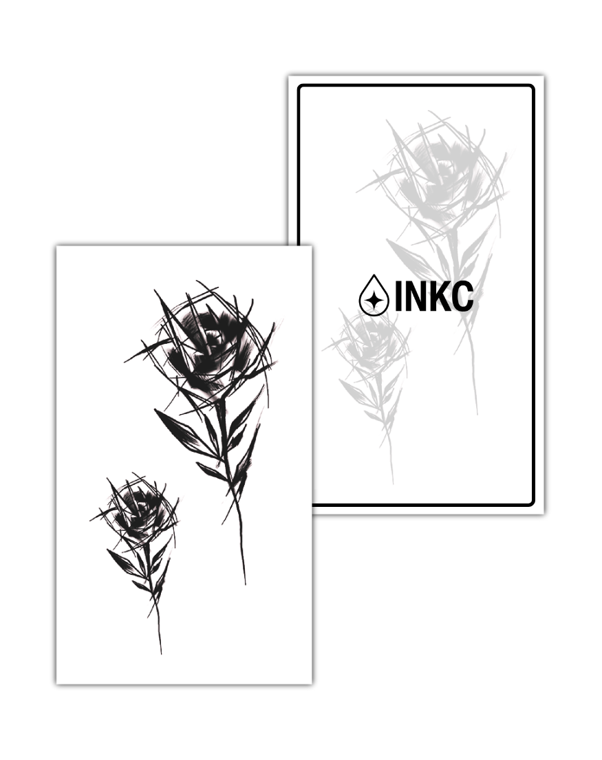 Rozen tijdelijke tattoo van INKC