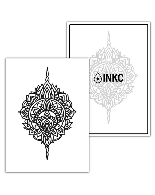 Lotus Mandala tijdelijke tattoo van INKC