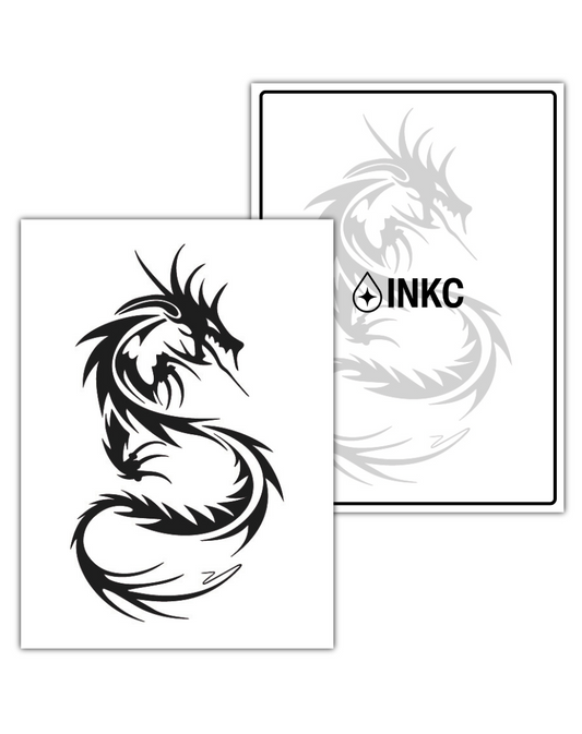 Draak tijdelijke tattoo van INKC