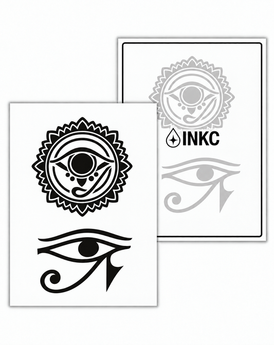 INKC GZX-032 Oog van Horus Set tijdelijke tattoo, 8 x 11 cm