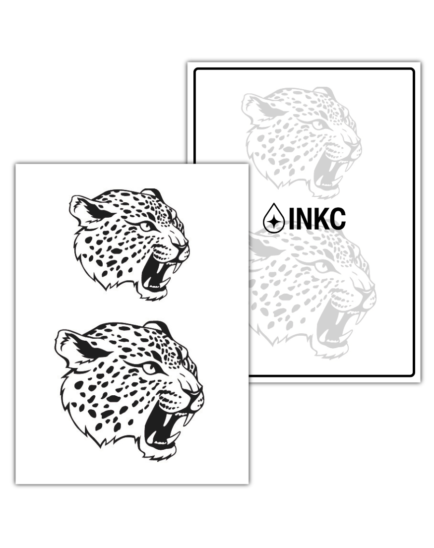 Luipaard Duo Set tijdelijke tattoo van INKC