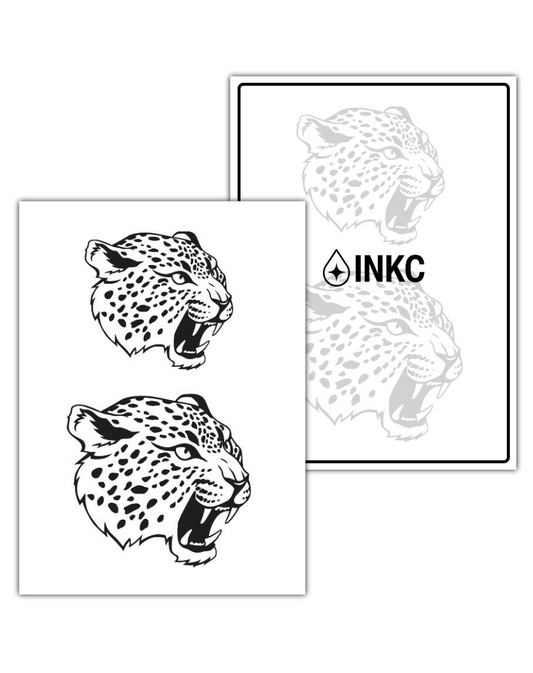 Luipaard Duo Set tijdelijke tattoo van INKC