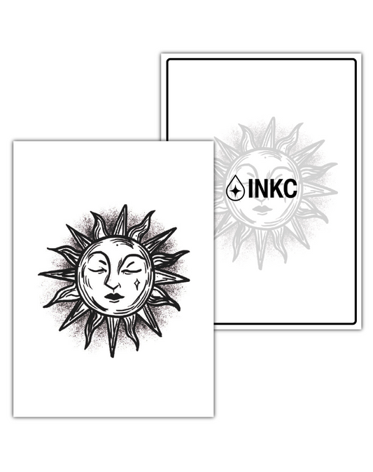 Zon tijdelijke tattoo van INKC