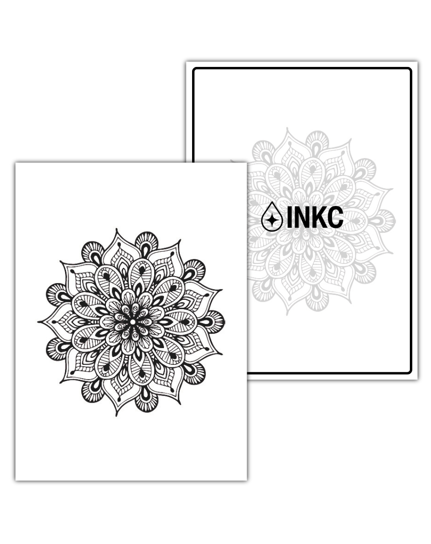 Mandala tijdelijke tattoo van INKC
