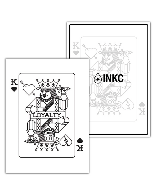 Koning Speelkaart tijdelijke tattoo van INKC