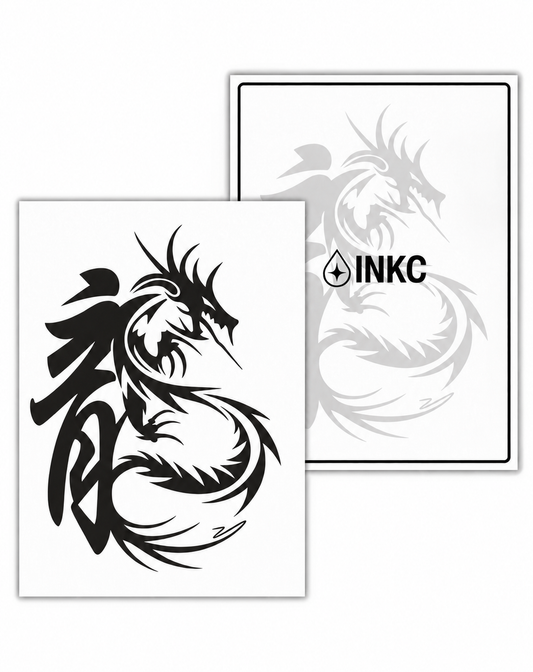 Draak tijdelijke tattoo van INKC