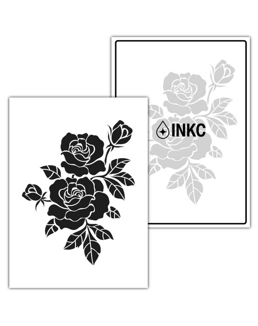 Bloemen tijdelijke tattoo van INKC