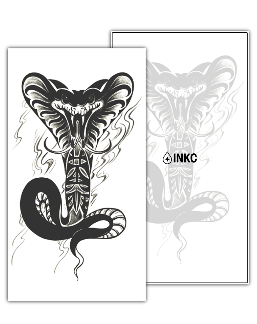 Slang tijdelijke tattoo van INKC
