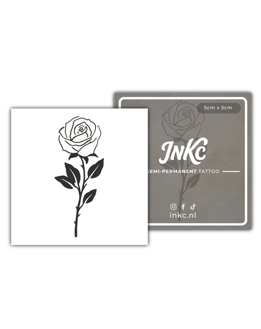 Roos tijdelijke tattoo van INKC