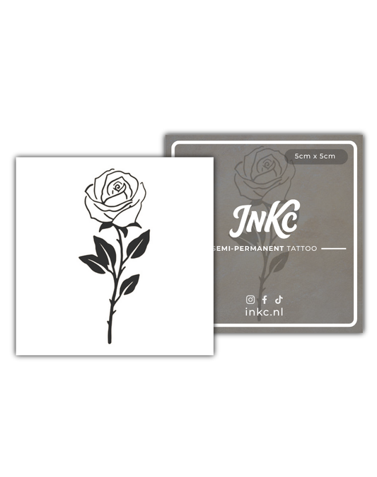 Roos tijdelijke tattoo van INKC