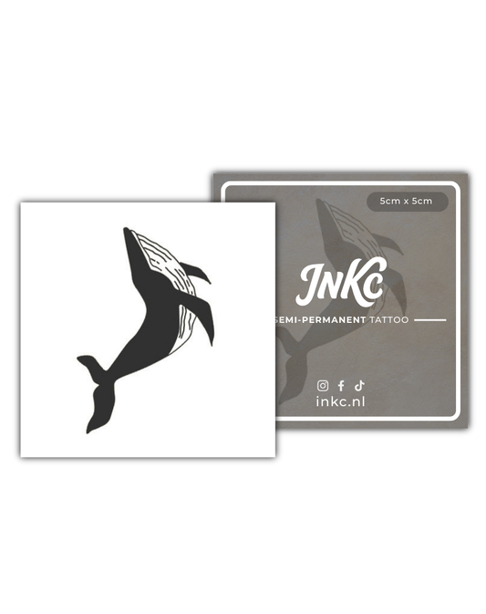 Kleine Walvis tijdelijke tattoo van INKC