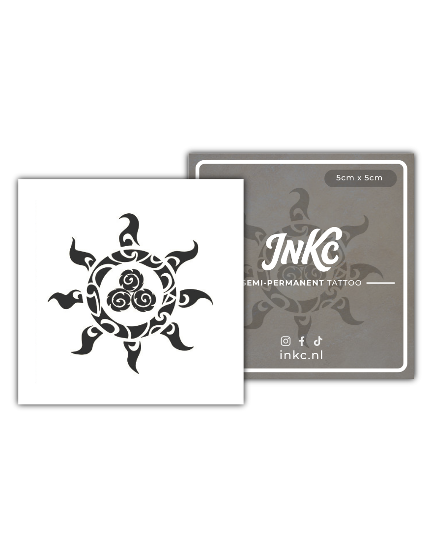 Zonneschild tijdelijke tattoo van INKC