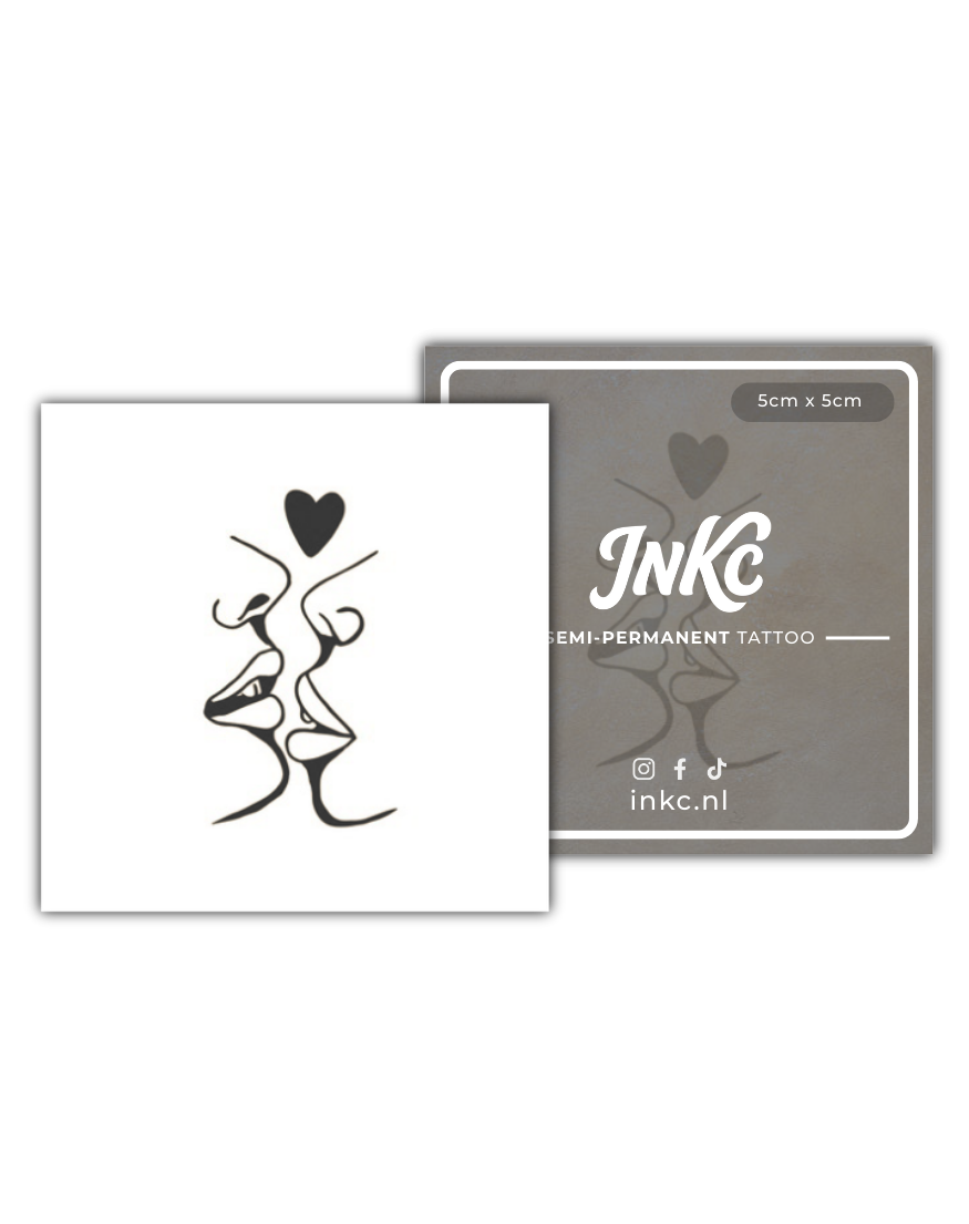 Kuslijn tijdelijke tattoo van INKC