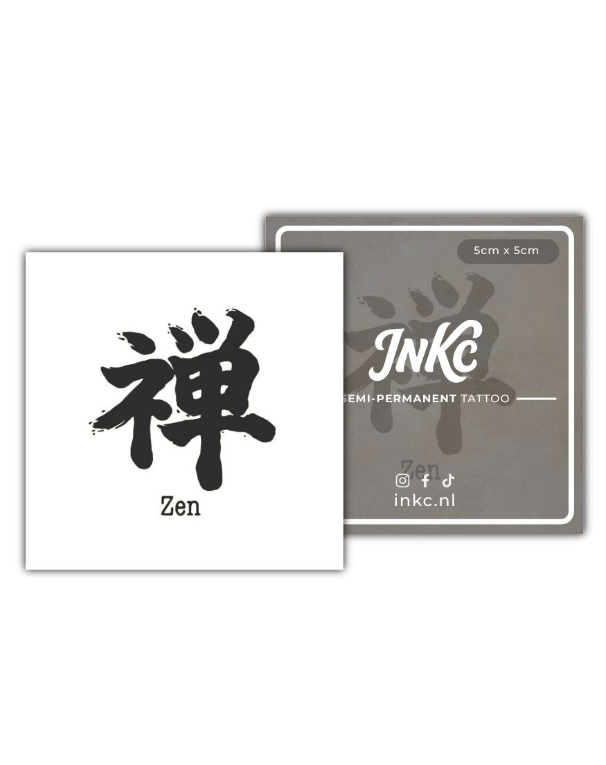 Zen tijdelijke tattoo van INKC