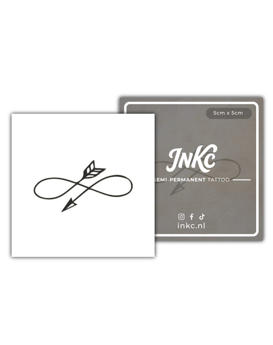 Infinity tijdelijke tattoo van INKC