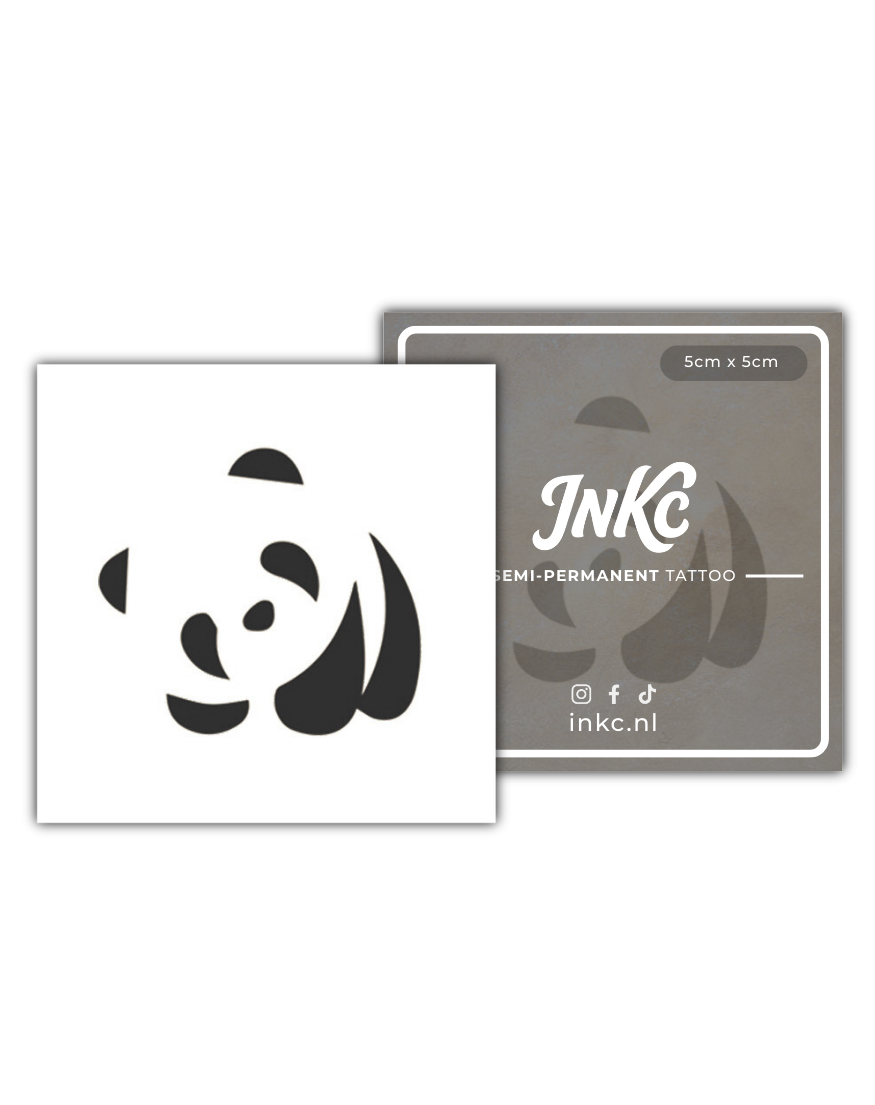 Panda tijdelijke tattoo van INKC