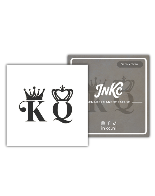 King Queen tijdelijke tattoo van INKC