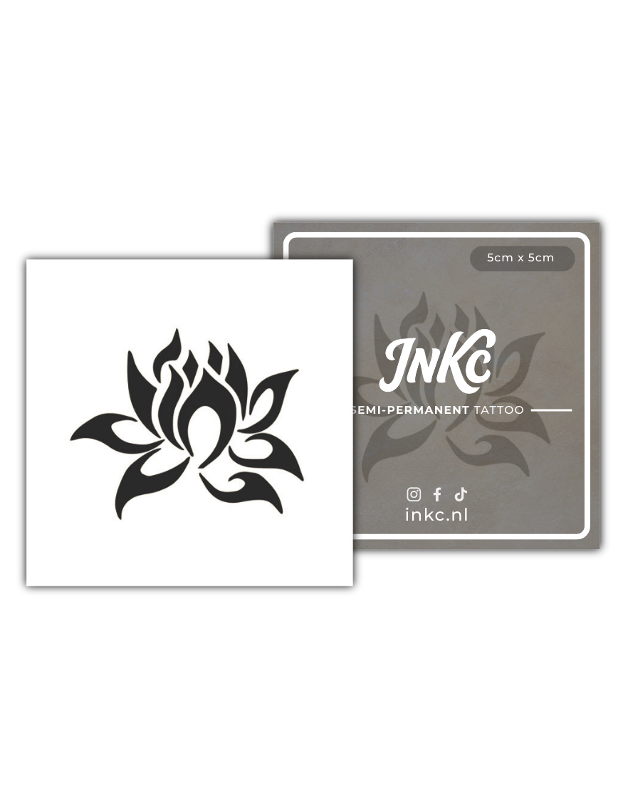 Waterlotus tijdelijke tattoo van INKC