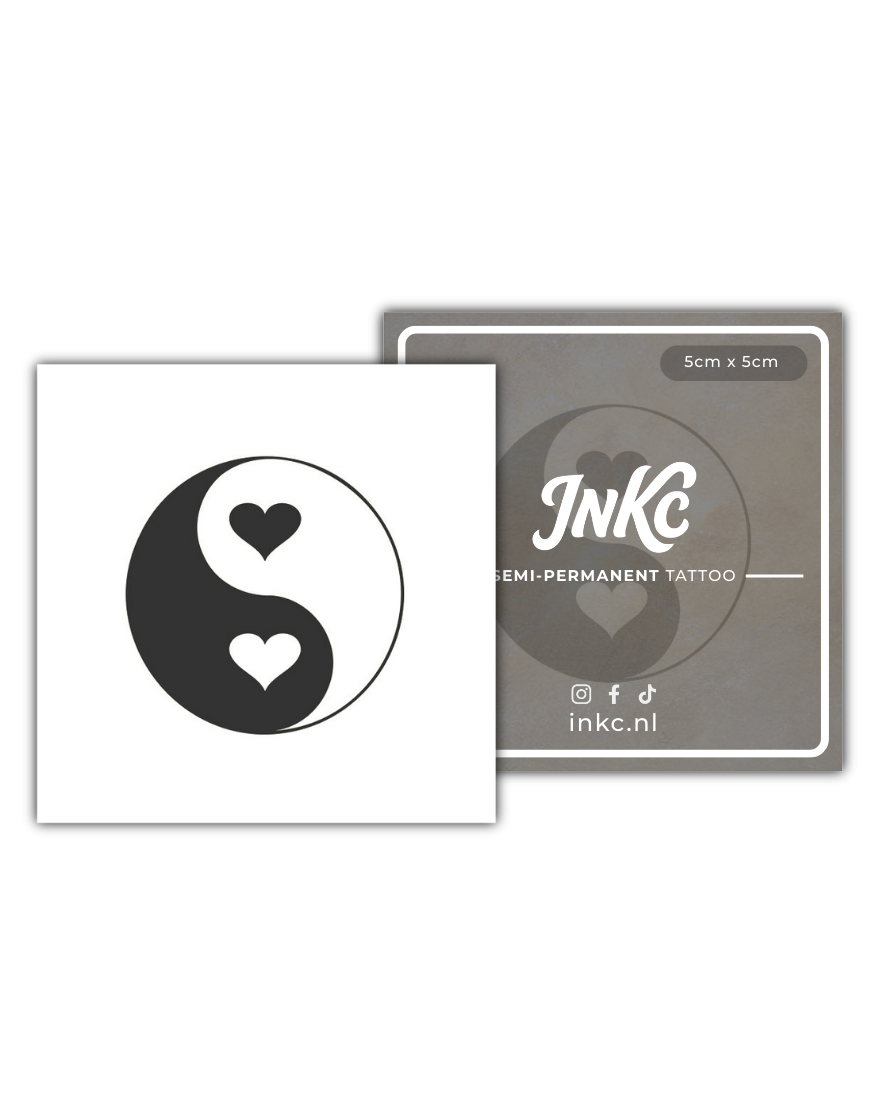 Yin en Yang Liefde tijdelijke tattoo van INKC