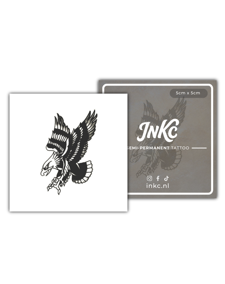 Adelaar tijdelijke tattoo van INKC