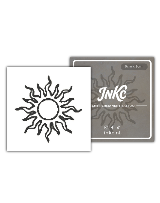 Zonnetje tijdelijke tattoo van INKC