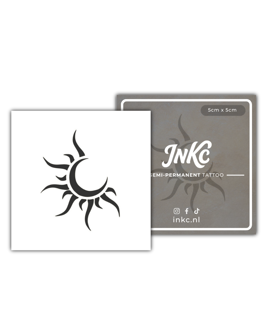 Manenschijn tijdelijke tattoo van INKC