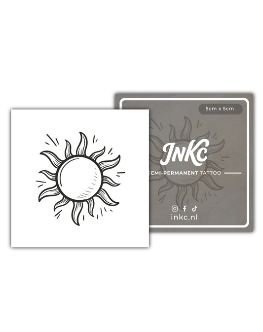 Zon tijdelijke tattoo van INKC