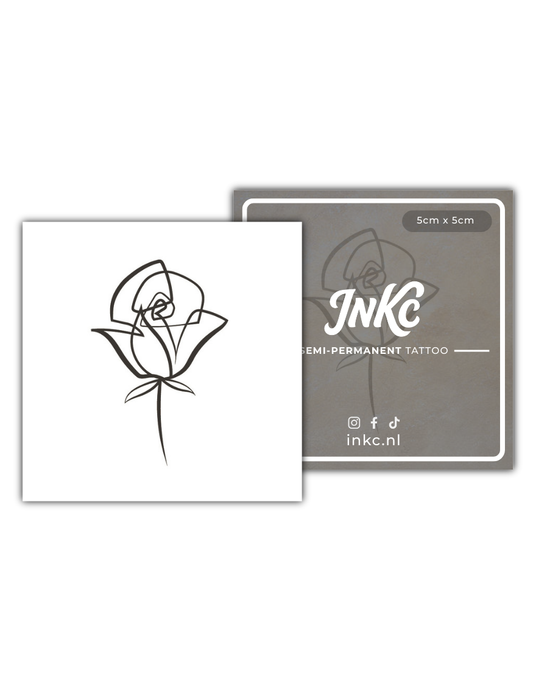 Roos  Abstract tijdelijke tattoo van INKC