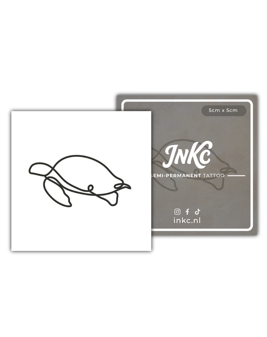 Schildpad tijdelijke tattoo van INKC