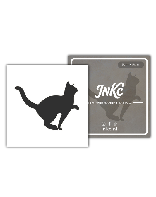 Silhouette Kat tijdelijke tattoo van INKC