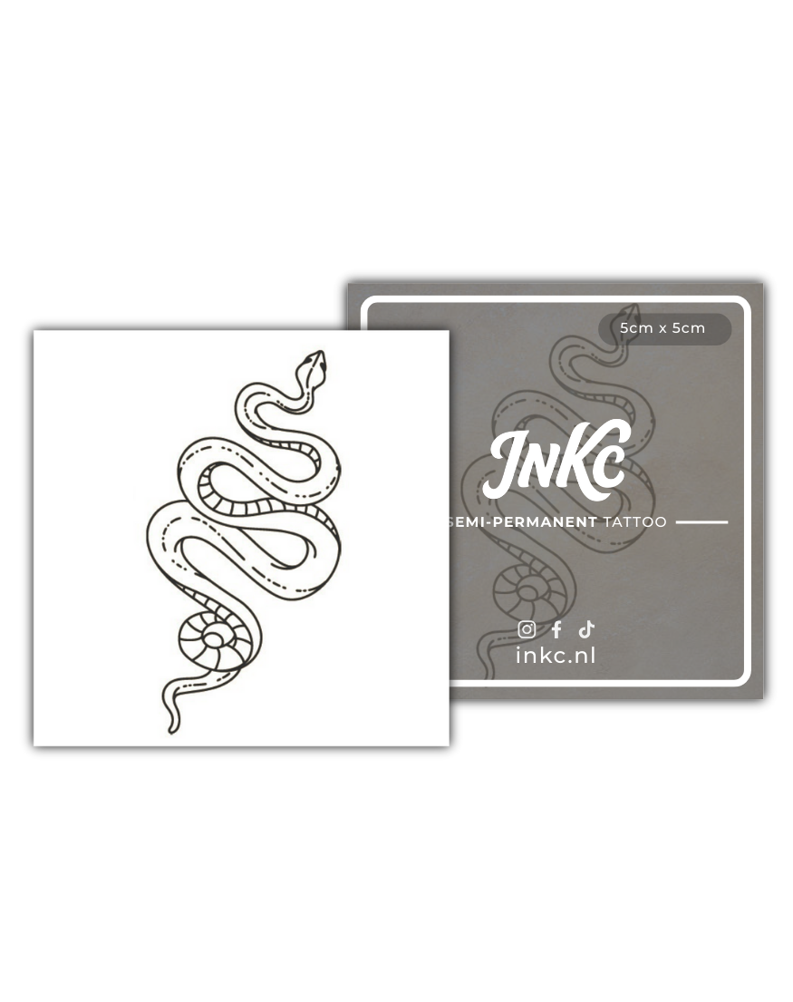 Slang tijdelijke tattoo van INKC