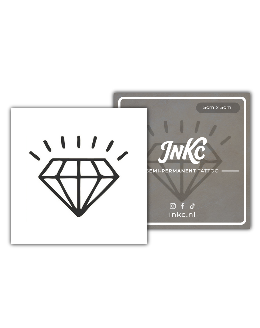 Diamant tijdelijke tattoo van INKC