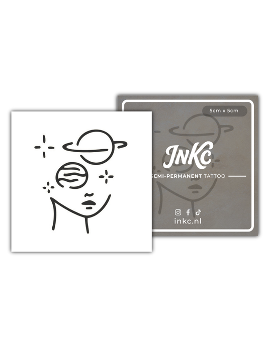 Planeten Zicht tijdelijke tattoo van INKC