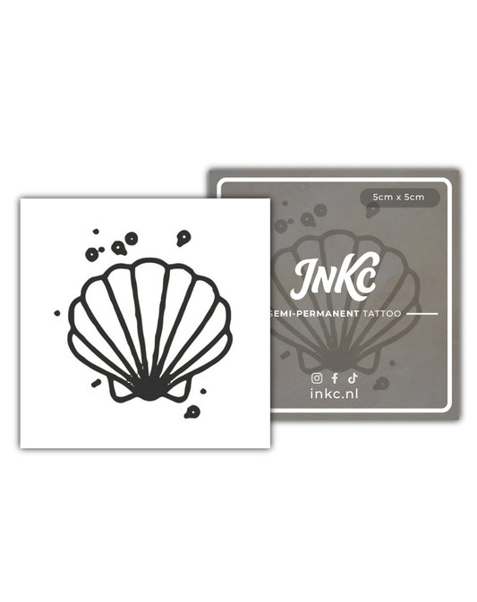 Schelp tijdelijke tattoo van INKC