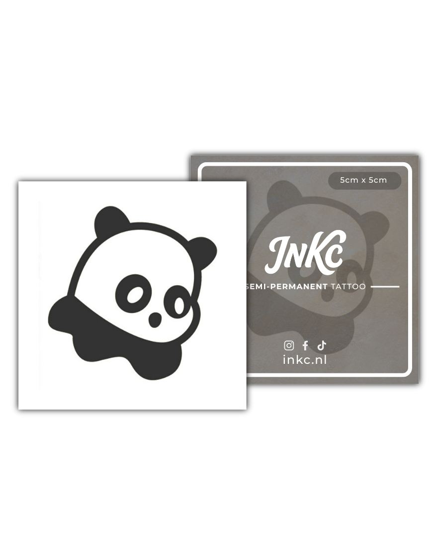 Panda tijdelijke tattoo van INKC