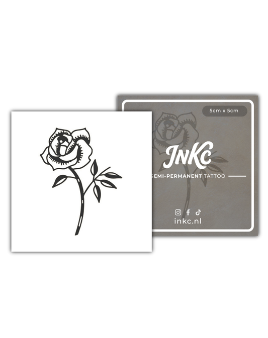 Roos tijdelijke tattoo van INKC
