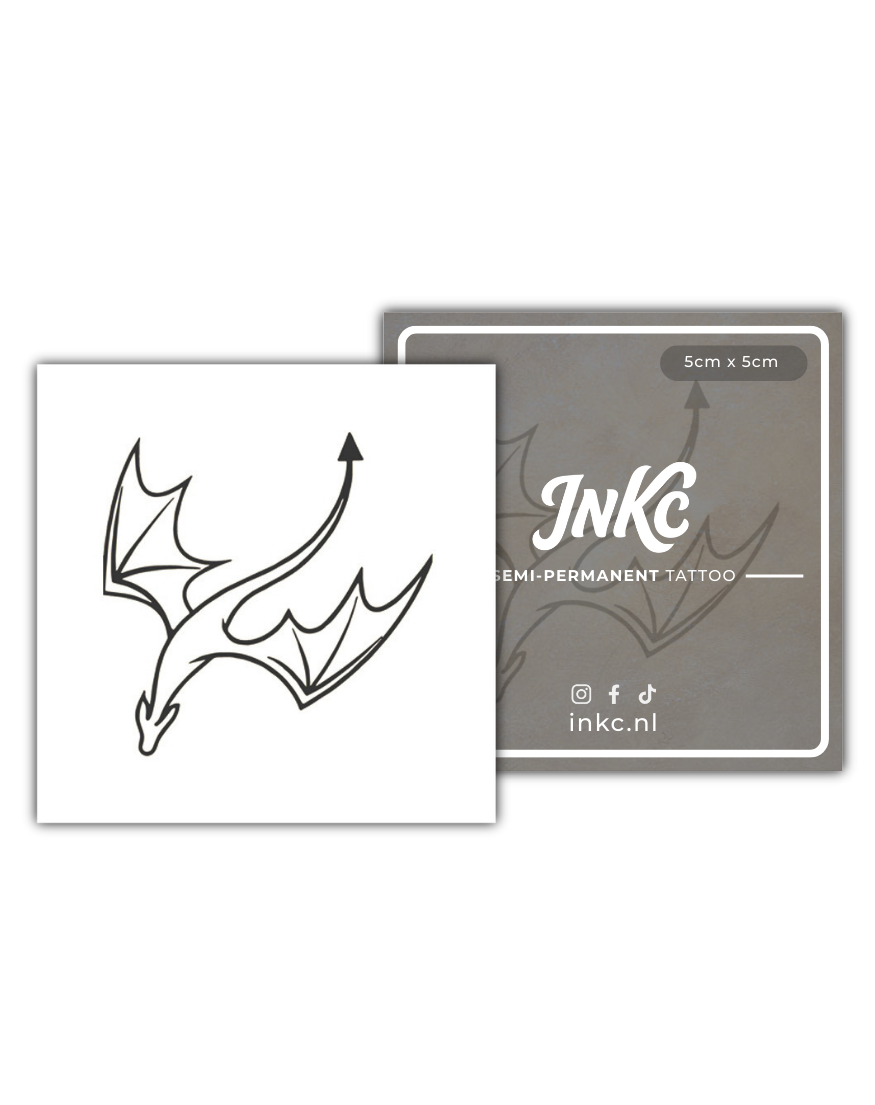 Draak tijdelijke tattoo van INKC