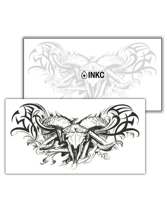 Ramskraag tijdelijke tattoo van INKC
