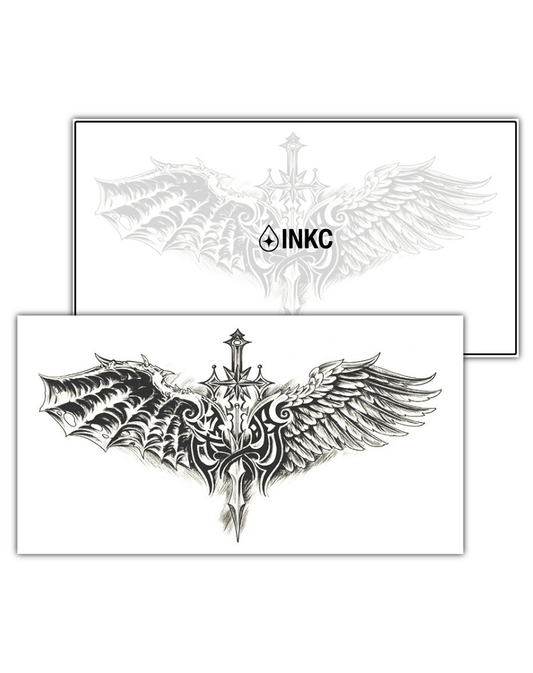 Zwaardkraag tijdelijke tattoo van INKC