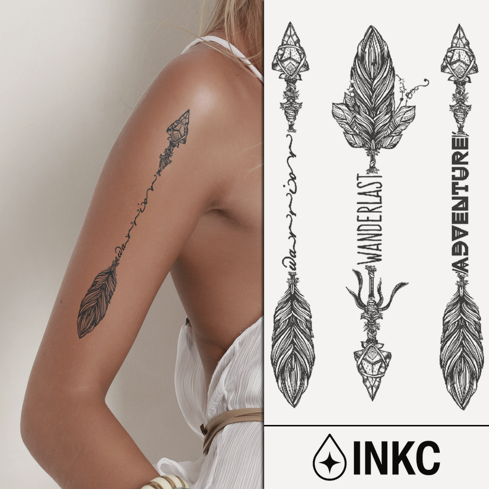 Speren tijdelijke tattoo van INKC