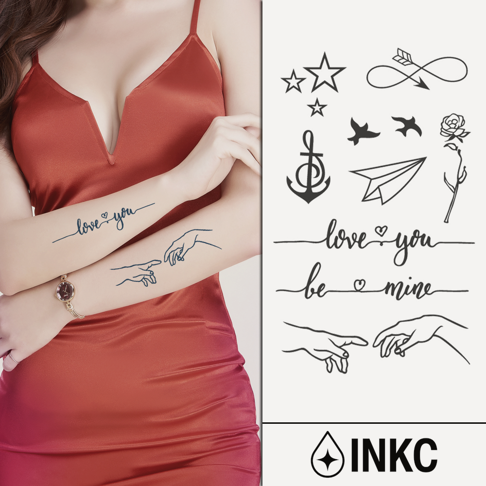 Liefde Set tijdelijke tattoo van INKC