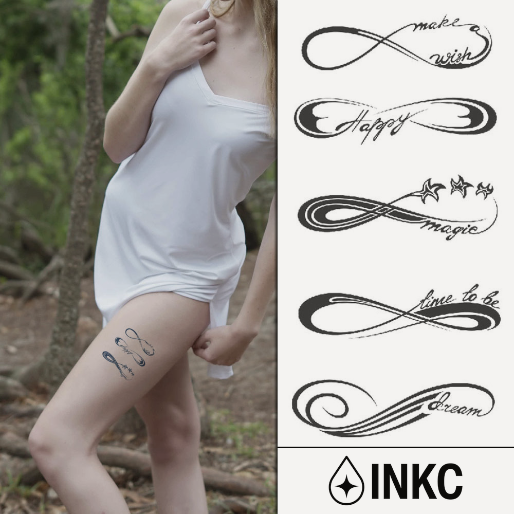 Infinity Set tijdelijke tattoo van INKC